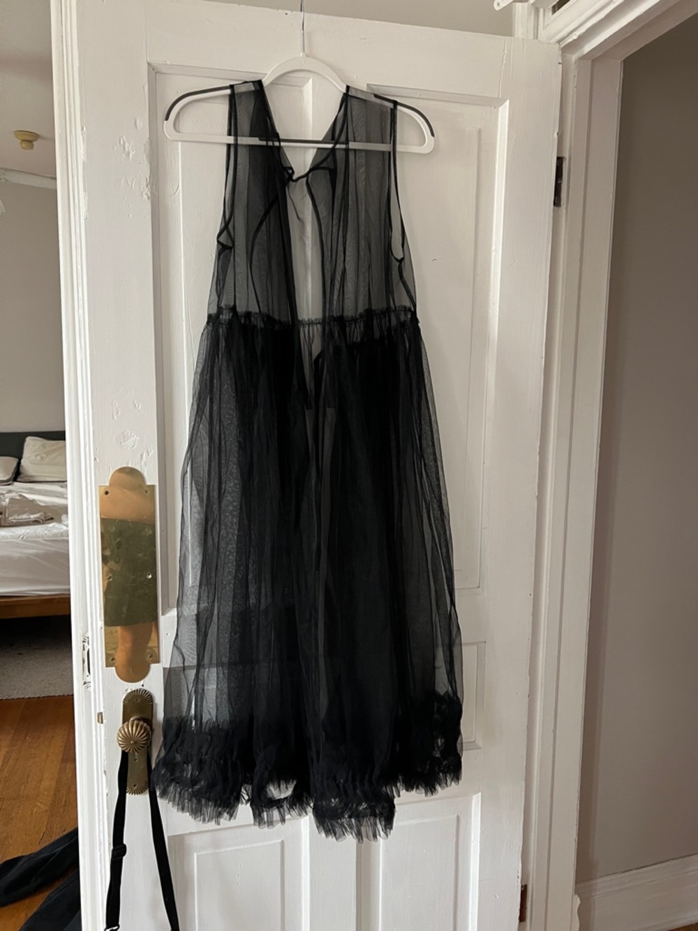 Urban outfitters one piece ruffle bow ribbon cover up dress top